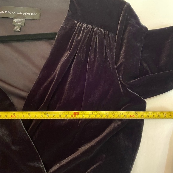 Clover and Sloane Black Velvet Dress Size 2 NWT - Picture 8 of 11
